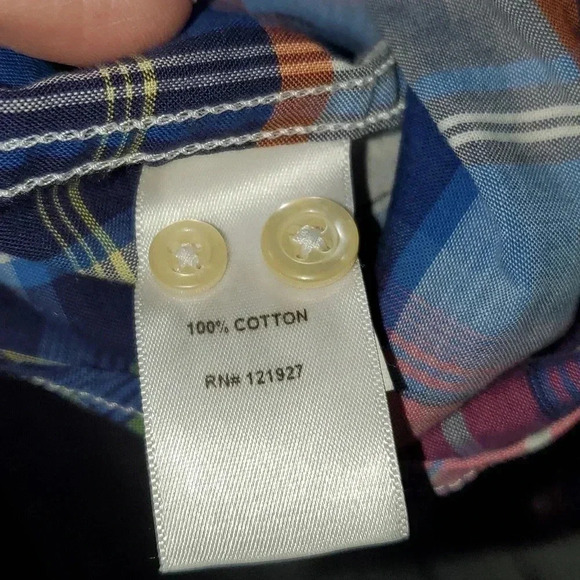 Men's Johnnie-O Hangin' Out Button Down Long-sleeved Size L Color Wake - Picture 8 of 15